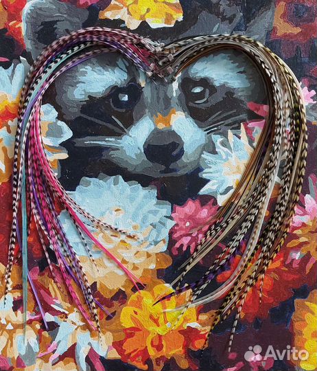 Наращивание перьев в волосы