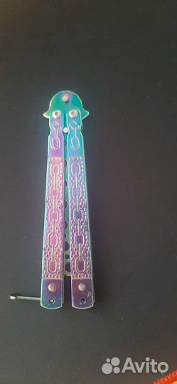 Нож бабочка железный