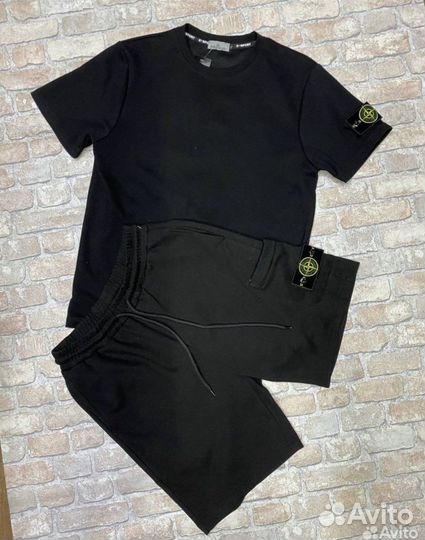 Костюм Stone Island (шорты + футболка)