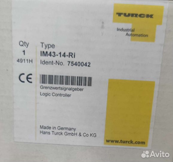 Преобразователь im43-14-ri 7540042 turck