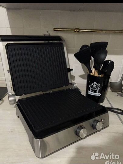 Гриль+вафельница Новый электрический
