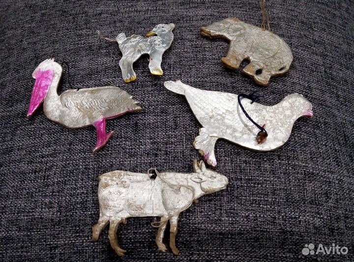 Дрезденский картонаж. Елочные игрушки СССР 30х