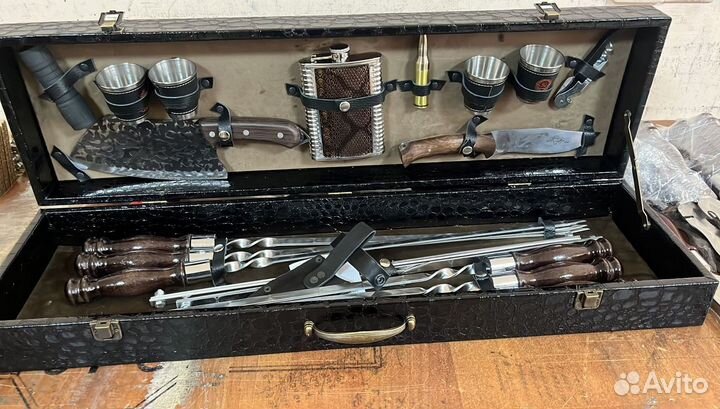 Набор шампуров подарочный Кизлярский