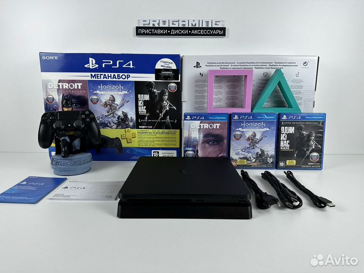Сони пс4 слим 1tb полный комплект гарантия