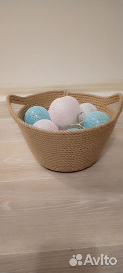 Корзина из джута