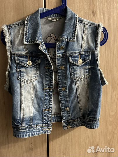 Жилетка джинсовая
