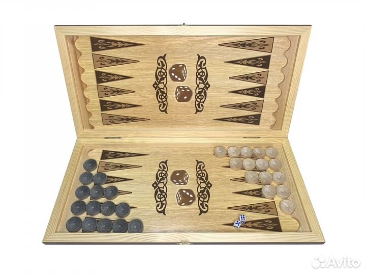 Нарды деревянные средние (фотопечать)