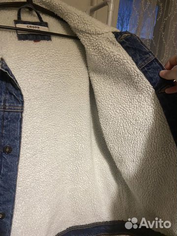 Джинсовая куртка утепленная с мехом