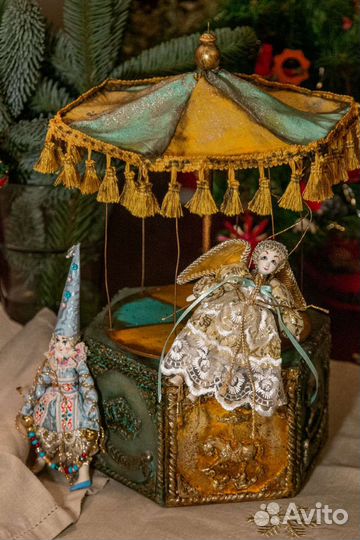 Музыкальная карусель шкатулка