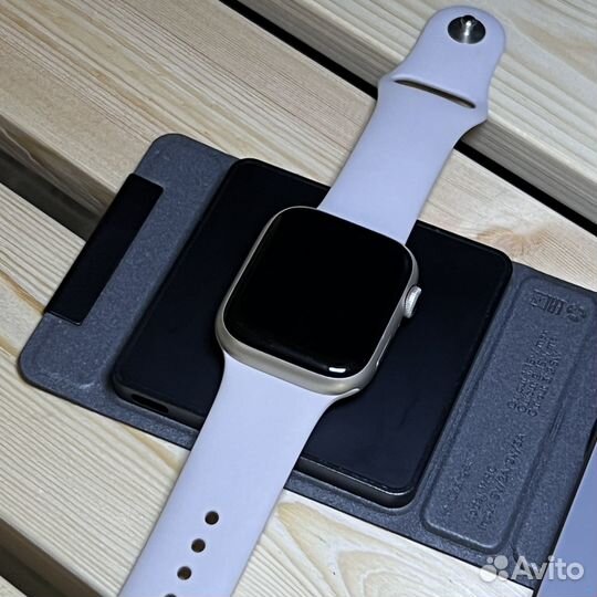 Apple Watch S8 Starlight 45 mm, Гарантия Оригинал