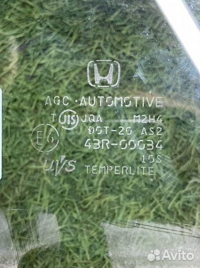 Стекло двери переднее левое Honda Accord 8