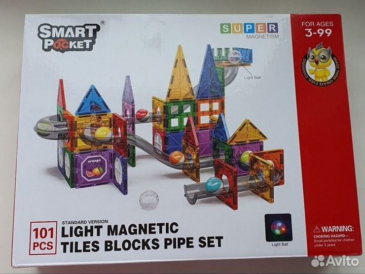 Магнитный конструктор лабиринт с шариками