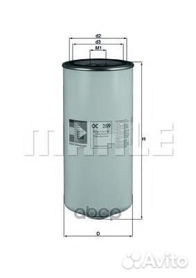 OC289 mahle фильтр масляный DAF 95xF 97 OC289
