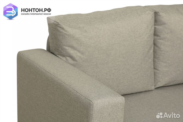 Диван выкатной Дэнвер серо-бежевый