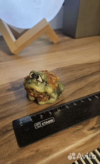 Статуэтка керамика стекло лягушка