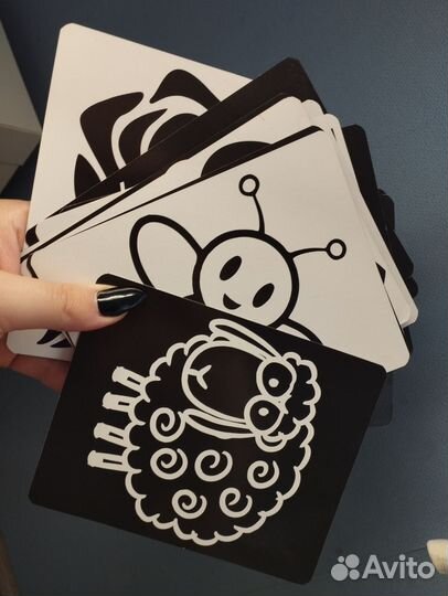 Развивающие карточки для новорожденных