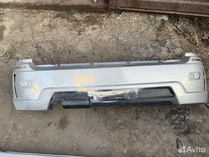 Бампер и накладки на пороги калина