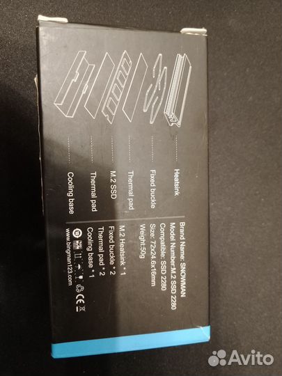 Радиатор для ssd M2, Snowman m2