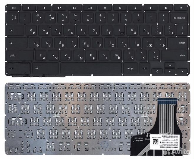 Клавиатура для HP Chromebook 13 G1 черная