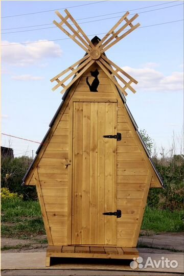 Дачный туалет деревянный BAG337