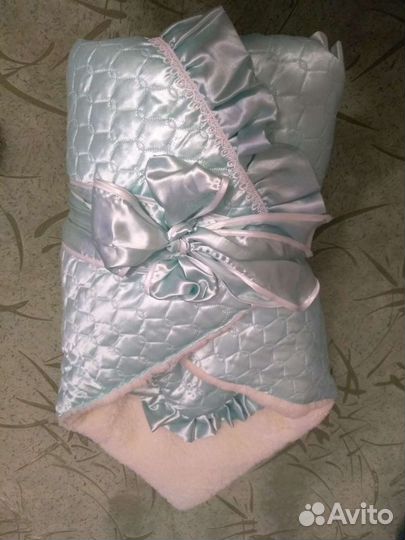 Конверт зимний на овчине на выписку