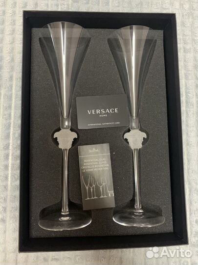 Набор бокалов для шампанского 2шт Versace
