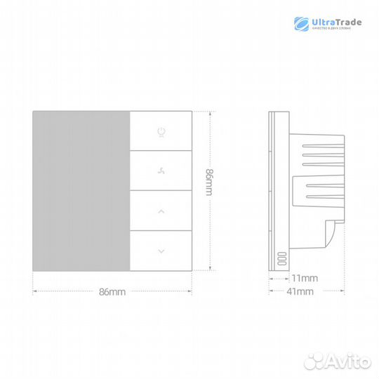 Умный термостат для кондиционера Xiaomi Heatcold S