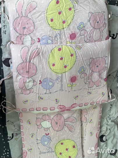 Мягкие бортики для детской кроватки