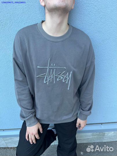 Stussy свитшот чёрный (Арт.84679)