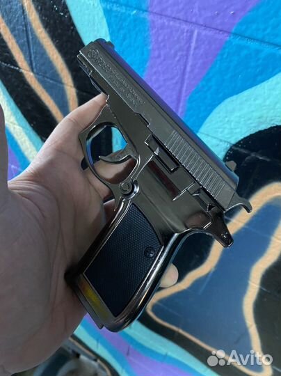 Металлическая зажигалка пистолет CZ-83 с кобурой