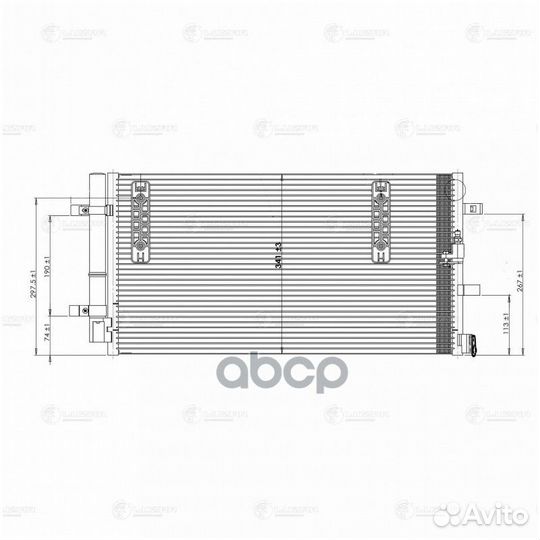 Радиатор кондиц. для а/м Audi A4 (07) /A6 (11)