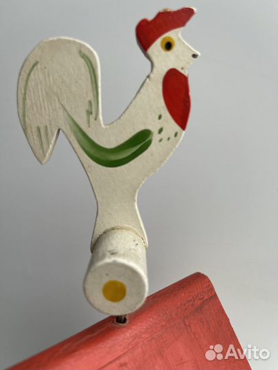 Редкая винтаж музыкальн игрушка деревянная сказка