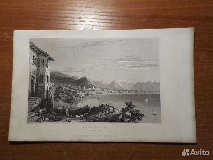 Старинные литографии середина 19 в. Лондон