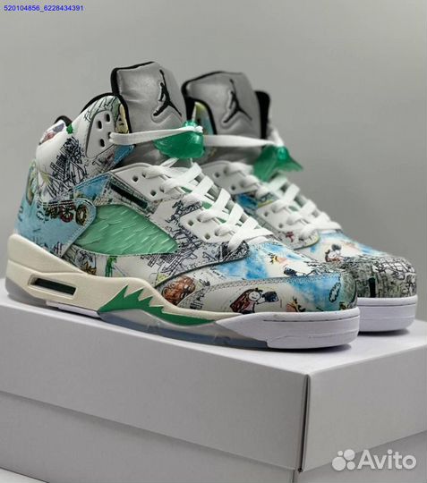 Кроссовки Nike Air Jordan 5 Retro White (Арт.60537