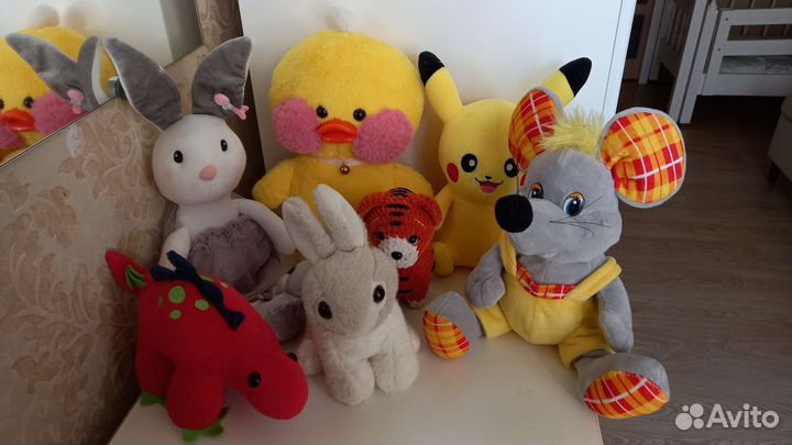Мягкие игрушки лалафан пикачу