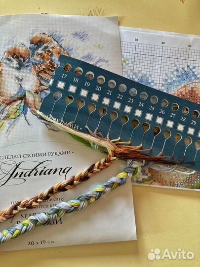 Набор для вышивания (остатки) sparrow andrianna