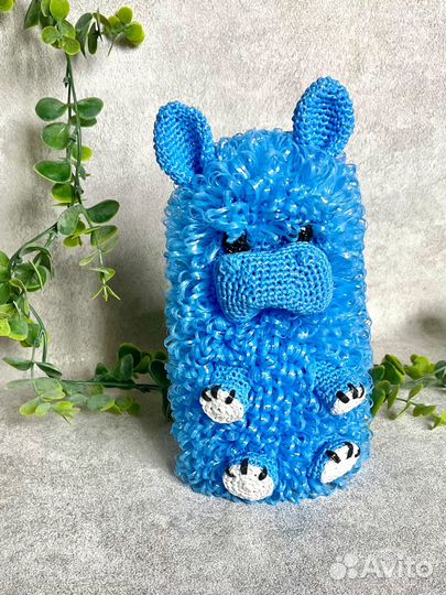 Мочалка игрушка Бегемотик
