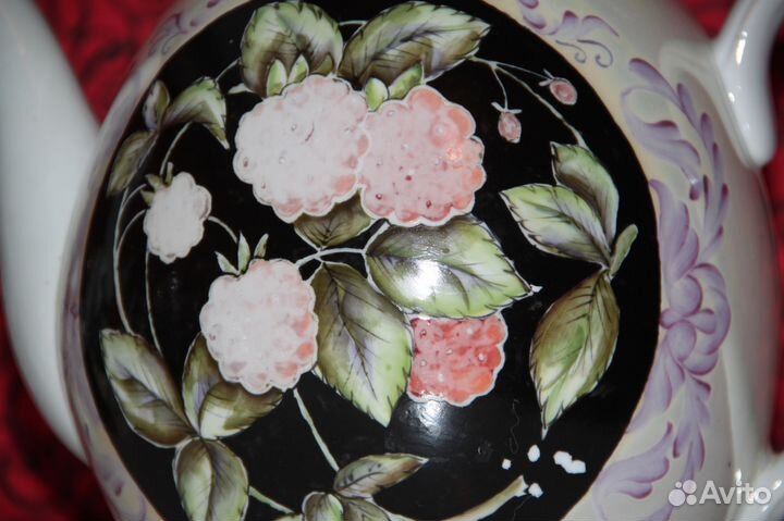 Чайник большой Клеймо Дмитровский фарфоровый завод