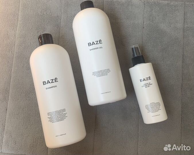 Набор шампунь, гель для душа, спрей для волос baze