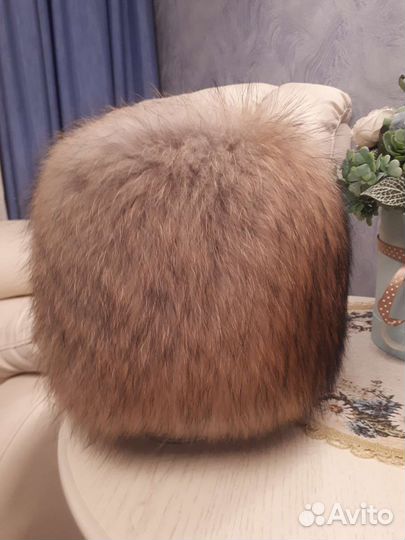 Женская шапка из натурального меха финский Енот