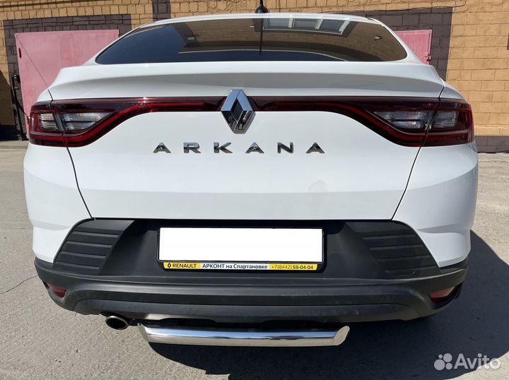 Renault Arkana 2018 Защита заднего бампера