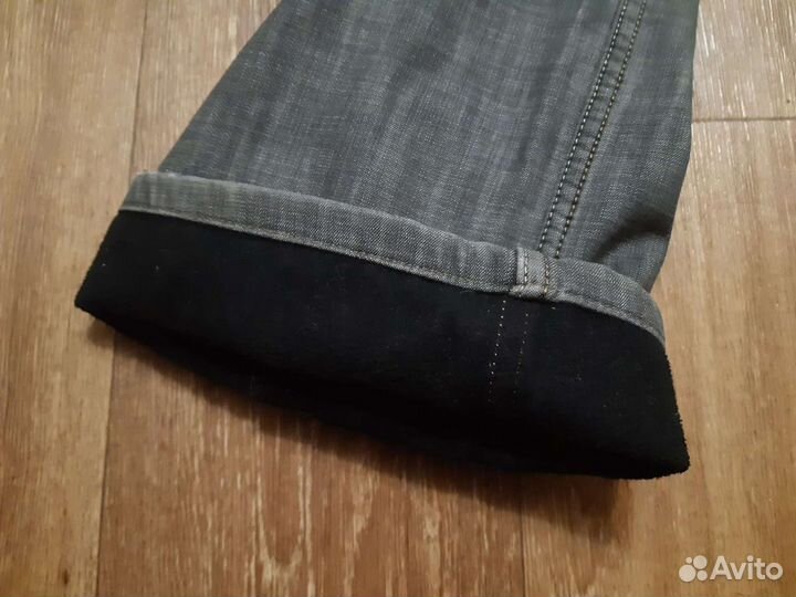 Мужские джинсы утепленные 48-50