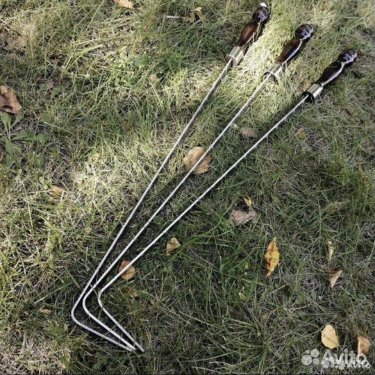 Кочерга с деревянной ручкой премиум