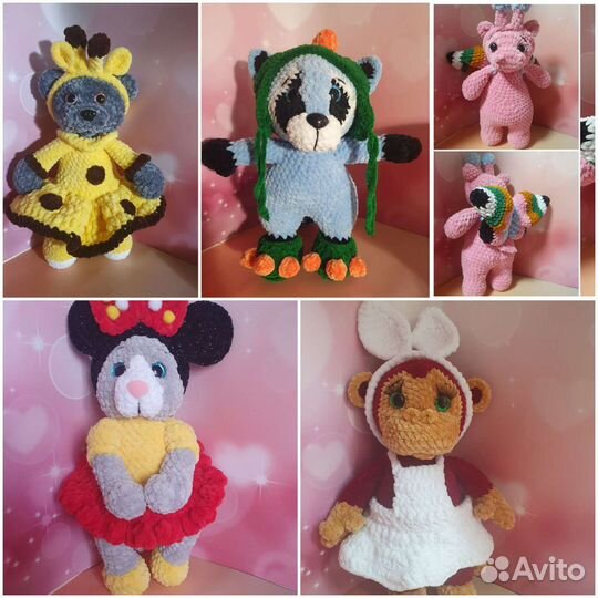 Игрушки из плюшки