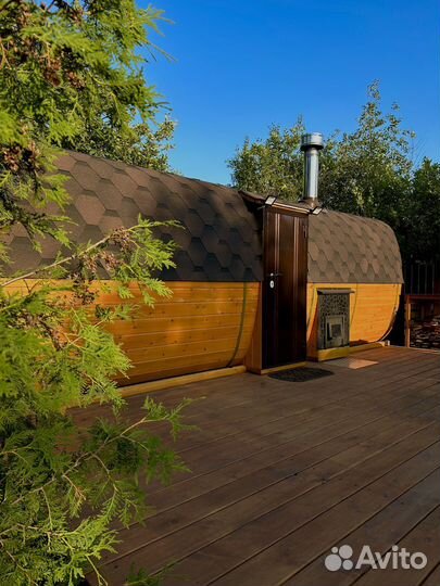 Аренда бани на дровах с беседкой и бассейном