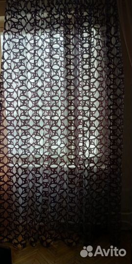 Тюль лило-феолет