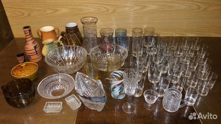 Стеклянная и керамическая посуда периода СССР