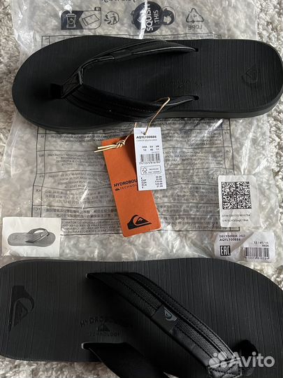 Сланцы Quiksilver.46 размер. Оригинал