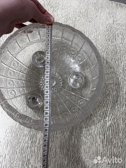 Чешская хрустальная ваза