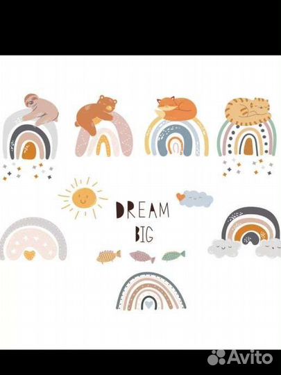 Наклейка на стену интерьерная